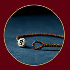 Fortune Jewel Handmade 925 Sterling Silver Chinese Zodiac Natal Buddha Protection Colorful Rope Bracelet