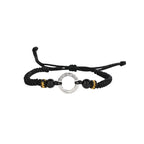 Fortune Jewel 925 Sterling Silver Peace Buckle Auspicious Clouds Fortune Braided Bracelet