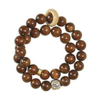 Fortune Jewel Tibetan Natural Purple Gold Rat Bodhi Seed Wealth Double Wrap Bracelet