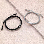 Fortune Jewel Bamboo Pattern Healing Couple Rope Bracelet