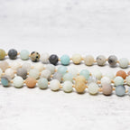 Fortune Jewel 108 Amazonite Beads Tassel Mala Bracelet