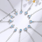 Fortune Jewel 925 Silver Plated Copper 12 Constellations of the Zodiac Charm Bracelet