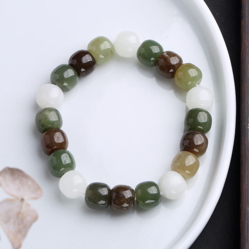 Fortune Jewel Gradient Jade Luck Blessing Bracelet