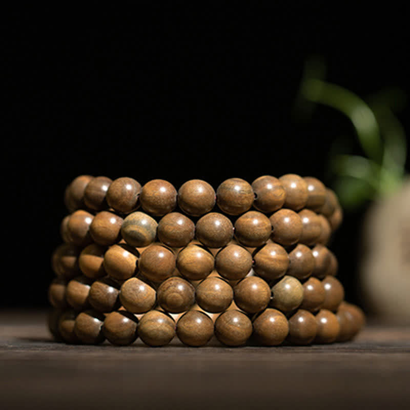 Fortune Jewel Green Sandalwood Positive Peace Bracelet