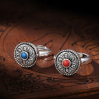 Fortune Jewel Tibetan Om Mani Padme Hum Peace Rotatable Ring
