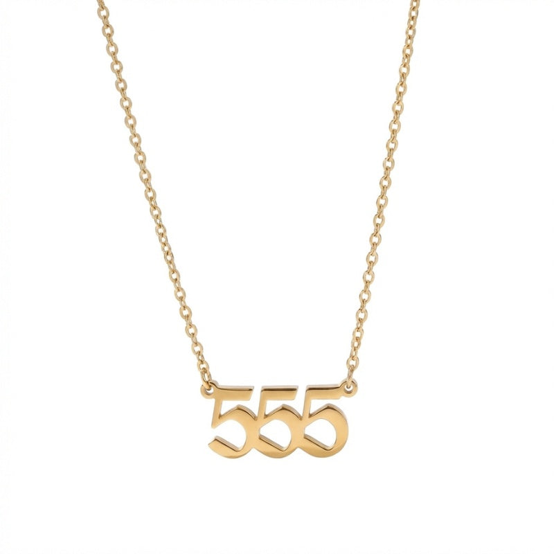 Exclusive: Buddha & Karma 555 Angel Number Necklace - Positive Transformation