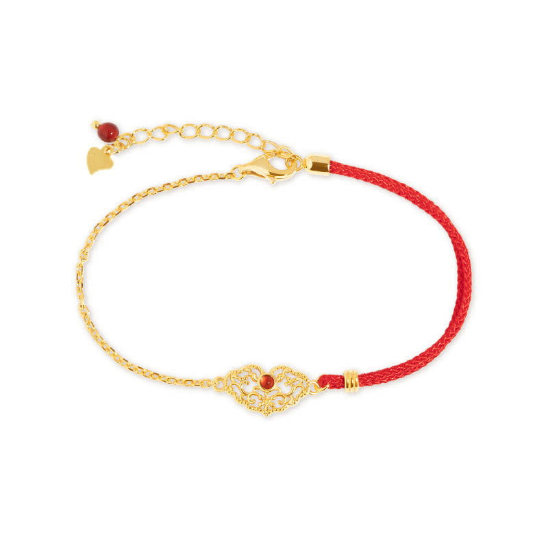 Fortune Jewel Lock of Good Wishes Luck Strength Chain Bracelet