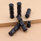 Fortune Jewel Ebony Wood Bamboo Pattern Ghau Prayer Box Peace Necklace Pendant