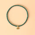 Fortune Jewel Natural Malachite Elephant Anti-Anxiety Charm Bracelet