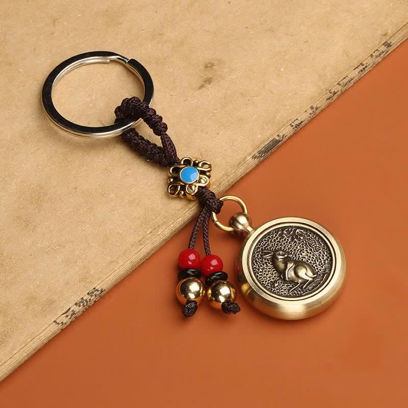 Fortune Jewel 12 Chinese Zodiac Blessing Wealth Fortune Keychain