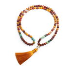 Fortune Jewel 108 Mala Beads Mookaite Emotional Growth Bracelet Tassel Necklace Pendant