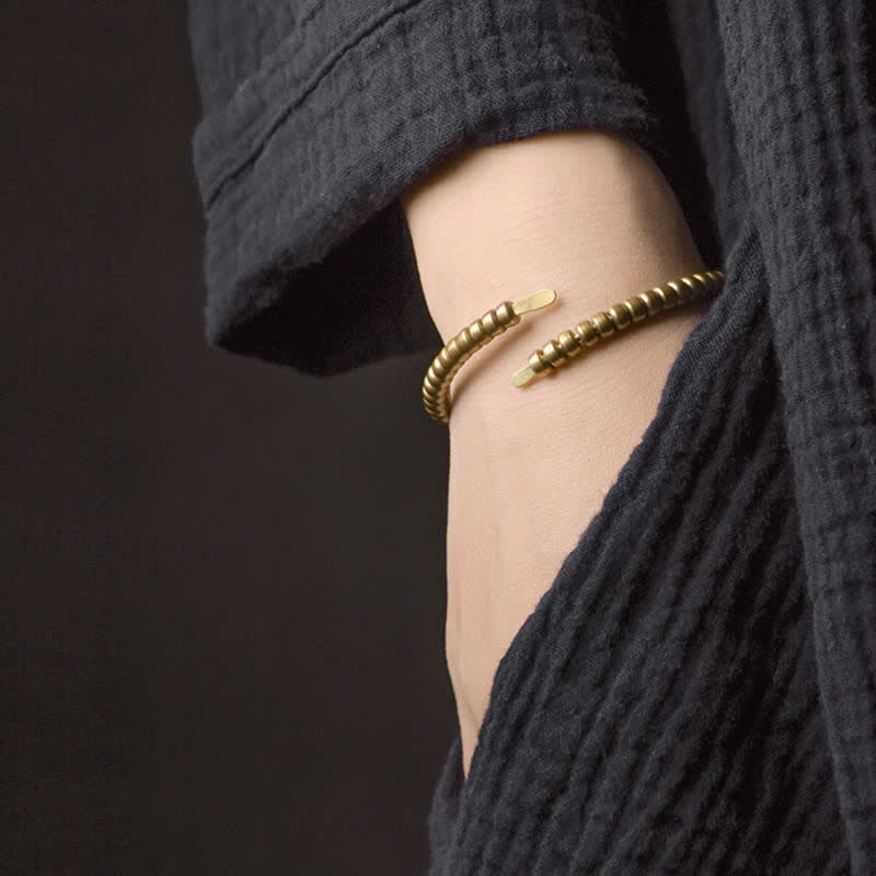 Fortune Jewel Vintage Design Copper Balance Adjustable Cuff Bracelet
