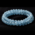 Fortune Jewel Natural Aquamarine Peace Healing Bracelet