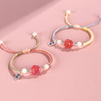 Fortune Jewel Yanyuan Agate Cat Claw Paw White Bodhi Seed Fu Character Positive Braided Rope Bracelet