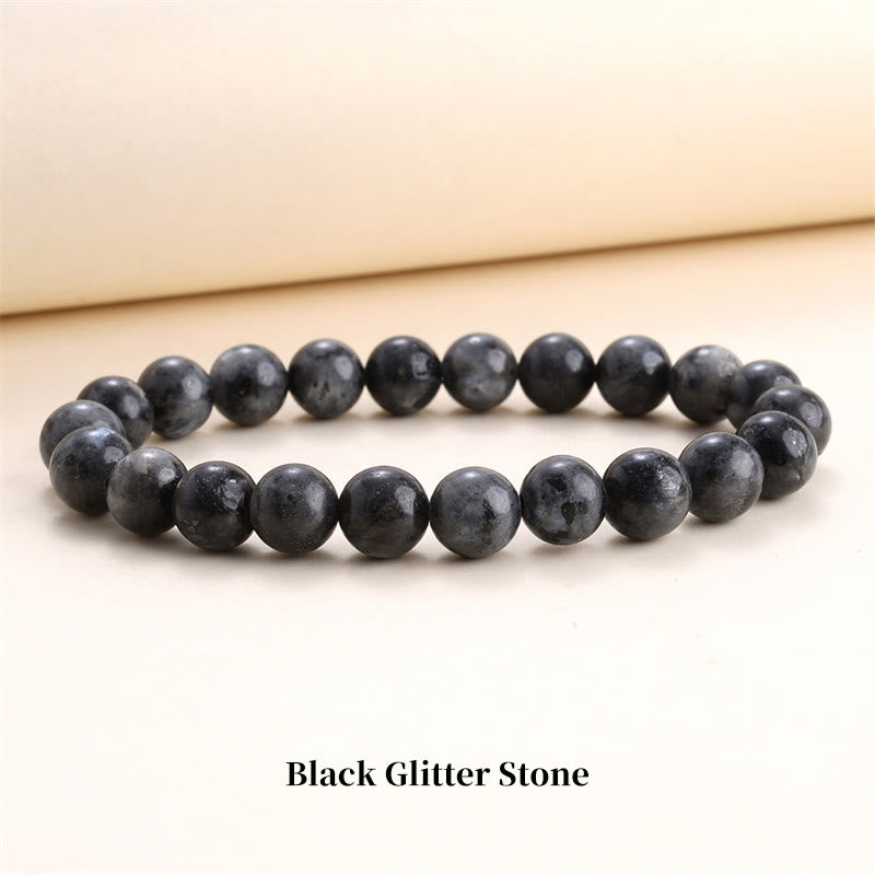 Fortune Jewel Natural Stone Quartz Healing Beads Bracelet