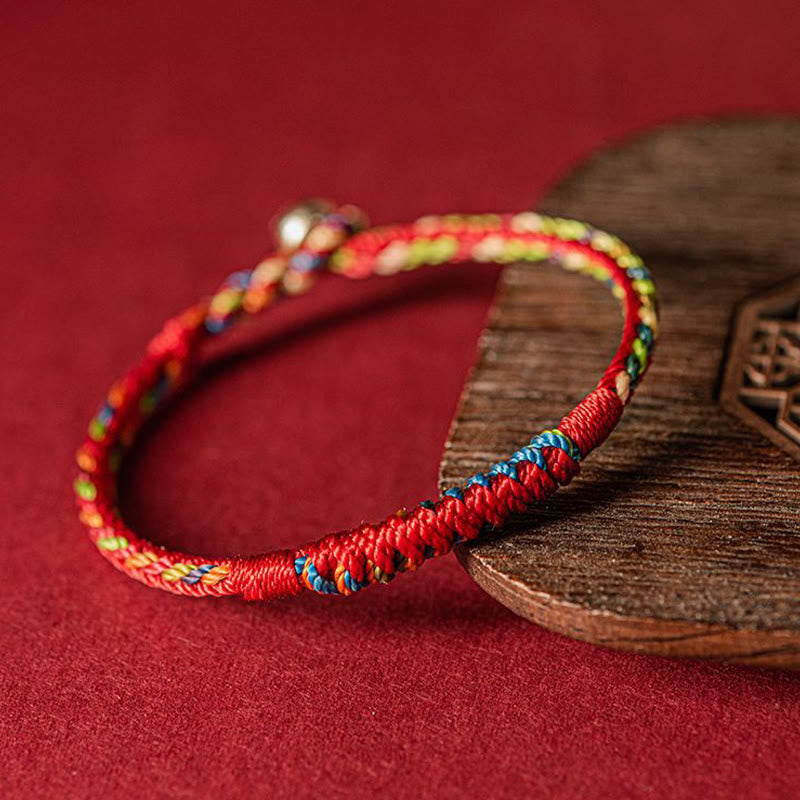 Fortune Jewel Handmade Five Color Thread Protection Bracelet