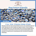 Fortune Jewel 108 Mala Beads Moonstone Amber Lotus Turquoise Crystal Healing Bracelet