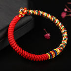 Fortune Jewel Tibetan Handmade Multicolored Thread King Kong Knot Strength Braid String Bracelet
