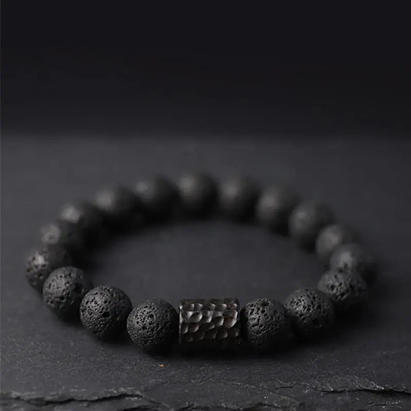 Fortune Jewel "Wishing Strength to Rise from Within" Lava Rock Bracelet Includes Gift Message Card Fortune Jewel
