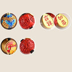 Fortune Jewel Fu Character Blessing Ruyi Charm Key Chain