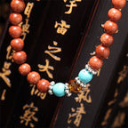 Fortune Jewel 108 Mala Beads Goldstone Om Mani Padme Hum Swastika Confidence Bracelet