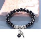 Fortune Jewel Natural Gemstone Tree of Life Lucky Charm Stretch Bracelet