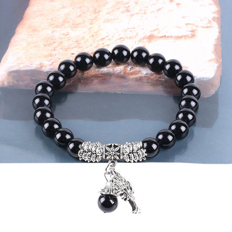 Fortune Jewel Natural Gemstone Tree of Life Lucky Charm Stretch Bracelet