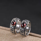 Fortune Jewel Genstone PiXiu Feng Shui Frog Vajra Dorje Heart Sutra Wealth Adjustable Ring