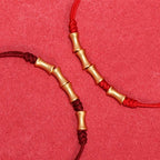 Fortune Jewel 925 Sterling Silver Bamboo Design Protection Luck Braided Bracelet