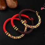 Fortune Jewel Tibetan Handmade Multicolored Thread King Kong Knot Strength Braid String Bracelet