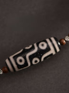 Charm Tibetan Dzi Beads Handcrafted Sandalwood Western-Style Pendant