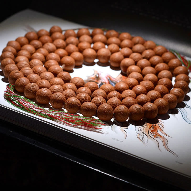 Fortune Jewel 108 Mala Beads Nepal Bodhi Seed Luck Wealth Tassel Bracelet