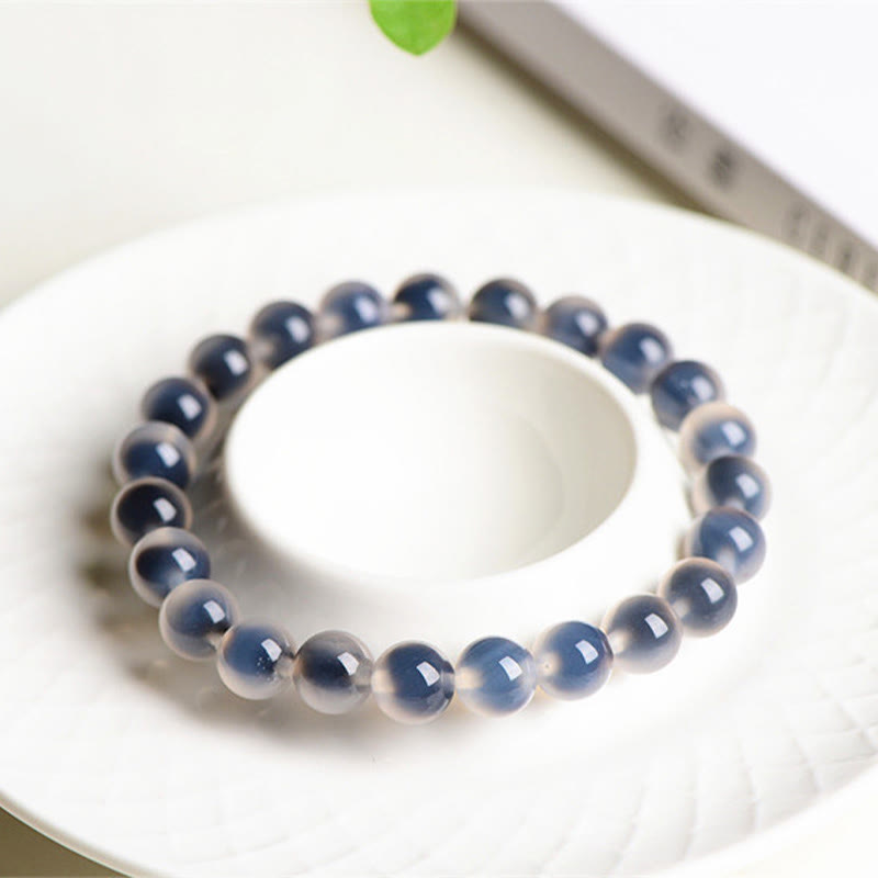 Fortune Jewel Natural Colorful Candy Agate Harmony Strength Bead Bracelet