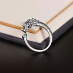 Fortune Jewel Vintage Dragon Design Success Strength Adjustable Ring