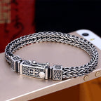 Fortune Jewel Retro Dragon Keel Braided Design Balance Healing Bracelet