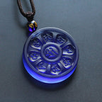 Fortune Jewel Liuli Manjusri Lotus Enlightenment Necklace Fortune Jewel