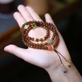Fortune Jewel Jade Butterfly Gourd Prosperity Luck Bracelet Necklace
