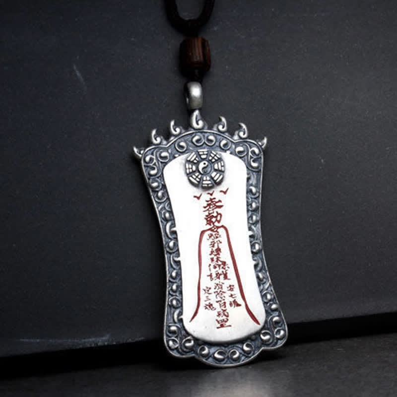 Fortune Jewel FengShui Bagua PiXiu Cinnabar Balance Necklace Pendant