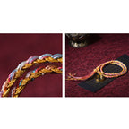 Fortune Jewel Tibetan Handmade Luck Colorful String Single Double Wrap Braided Bracelet