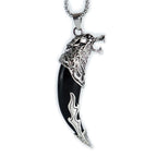 Fortune Jewel Imitation Wolf Tooth Titanium Steel Balance Necklace Pendant