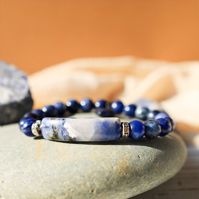 Fortune Jewel Natural Quartz Love Heart Healing Beads Bracelet