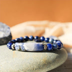 Fortune Jewel Natural Quartz Love Heart Healing Beads Bracelet