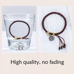 Fortune Jewel Handmade 925 Sterling Silver Five Directions Gods of Wealth Luck Protection String Braid Bracelet