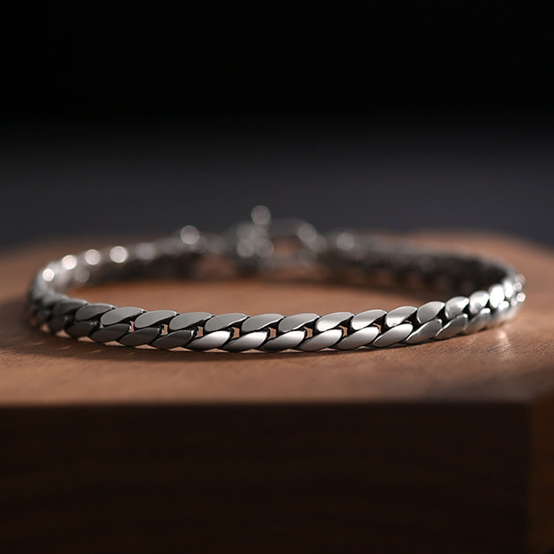 Fortune Jewel Double Dorje Vajra Strength Punk Copper Chain Bracelet Necklace