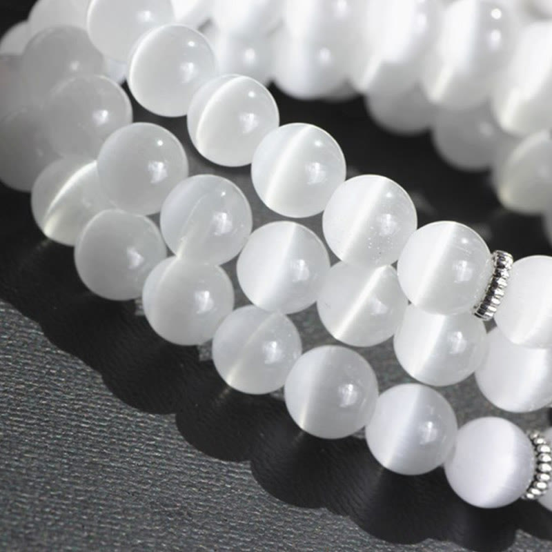 Fortune Jewel Cat Eye PiXiu Support Triple Wrap Bracelet