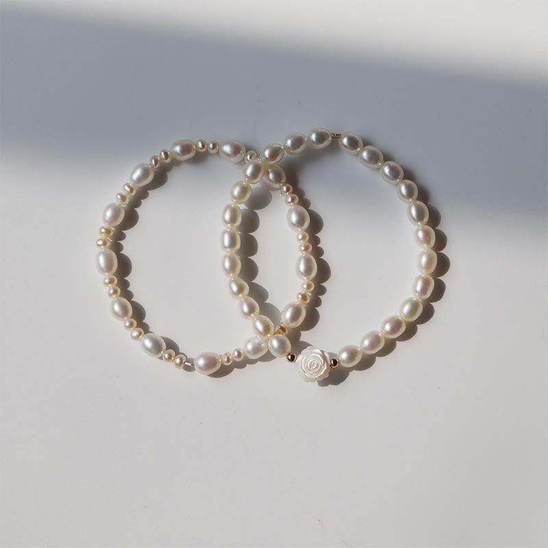 Fortune Jewel Natural Flower Pearl Sincerity Bead Bracelet