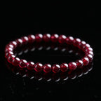 Buddha & Karma Red Garnet Stone Bracelet - Reignite Your Passion & Love