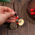 2025 Year of the Snake Brass Coin Keychain