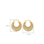 Fortune Jewel Crescent Moon Jade Prosperity Drop Earrings