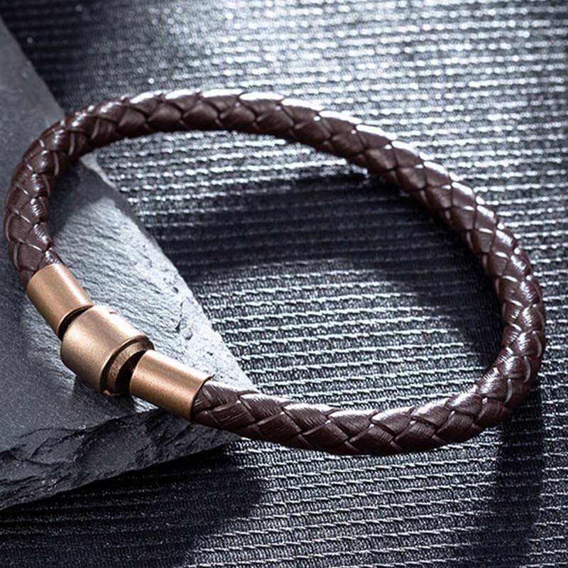 Fortune Jewel Vintage Leather Rope Luck Braid String Bracelet